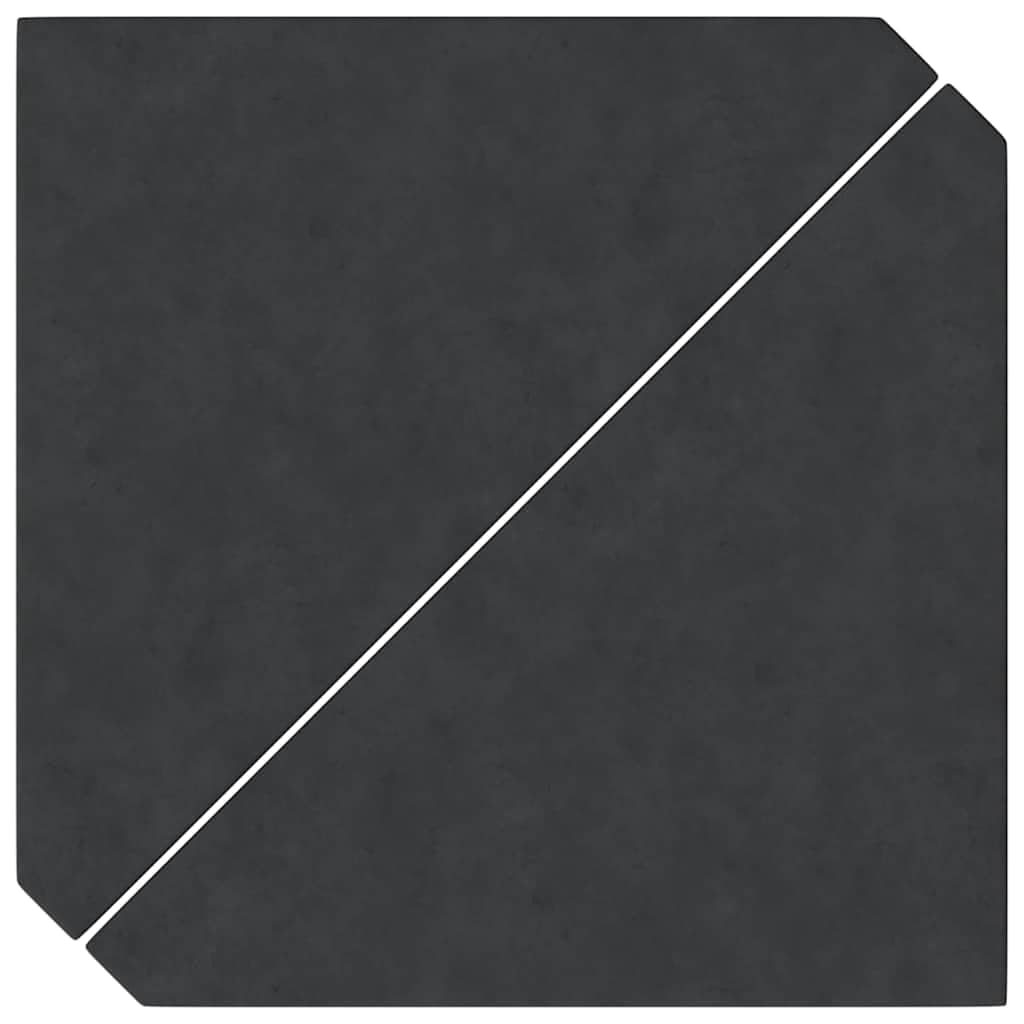 Piastre zavorrate per ombrellone, 2 pezzi, nero, granito, triangolare, 14 kg, supporto per ombrellone, supporto per balcone, terrazzo, giardino, per contrappeso e stabilità al vento