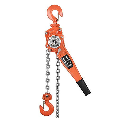 Zinnor 1.5 Ton Lever Block Ratchet Chain Hoist Lift Puller Winch Come Along 3000 lbs Hand Manual Lever Block Crane Lifting Sling Materialï¼ˆShipping from UASï¼‰