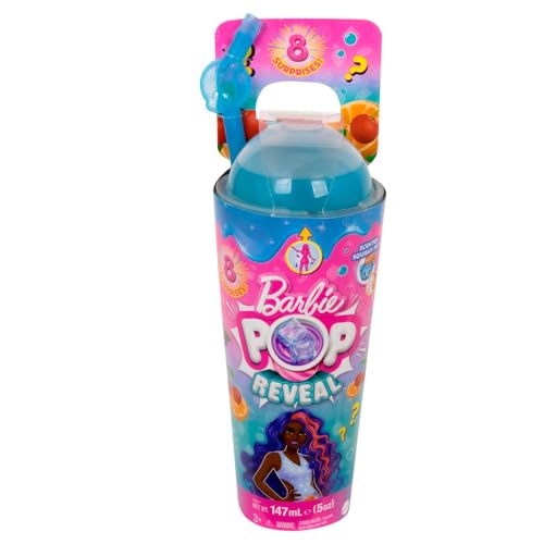 Barbie Pop Reveal, Boneca Surpresa S&eacute;rie de Frutas com 8 Surpresas, Para Crian&ccedil;as acima de 3 Anos...