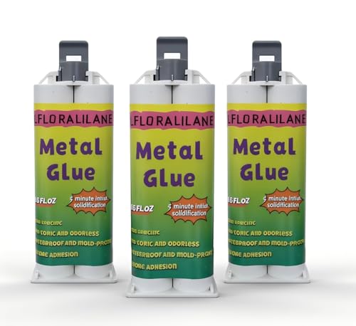 Image of Metal Repair Glue,Heavy Duty Repair for Metal, Plastic, Wood, Steel. 3 pcs | Weld Stainless Steel, Iron, Aluminum, Plastics, Ceramics, Metal to Metal Adhesive, Cold Weld, Exhaust Repair Kit