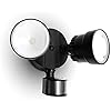 LUTEC Shrimp P6221B-PIR24 2000 Lumen 18 Watt 26 LED Motion Activated Integrated Dual-Head Floodlight Outdoor, IP54 Waterproof Exterior Security Wall Light For Patio, Garden, Yard-Black, 2 Pack - View #2