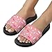 Unisex Slides for Women Men, Comfortable Slippers Pink Donut Glaze Ice Slides, Non-slip Shower Shoes House Fashion Thick for Indoor & Outdoor