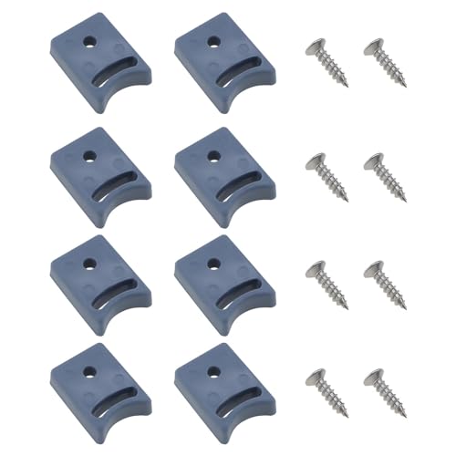 SG Store 8 Pièces Bloc de Limite de Poulie de Porte de Douche Butée de Porte Coulissante avec Vis Bloc de Protection Anti-collision Adapté à L'accessoire...