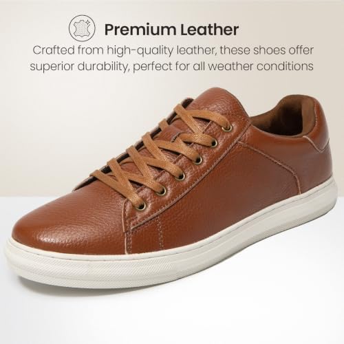 Image of Arkbird Mens Casual Shoes Leather Fashion Sneakers Business Casual Dress Sneakers Lace-up Oxford Shoe for Men