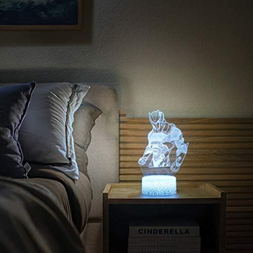 WHATOOK Omega 3D Night Light, Illusion Light Gifts for Boys Girls, 16 Colors Changing Remote Control Decoration 3D Lamps