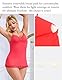 ohmydear Nachthemd Damen Sexy Modal Negligee Ärmellose V-Ausschnitt Schlafkleid Spitze Nachtkleid Dessous Nachtwäsche mit Verstellbare Träger Rot XXL