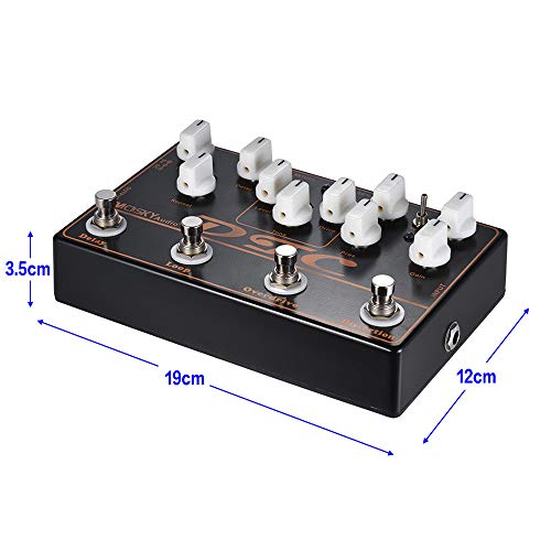 KINGDUO DTC 4 en 1 Pédale D’Effets pour Guitare Électrique avec Délai À Boucle D’Overdrive Distorsion - Les Beatles, Paul McCartney, John Lennon, RIngo Starr, George Harrison KINGDUO DTC 4 en 1 Pédale D'Effets pour Guitare Électrique avec Délai À Boucle D'Overdrive Distorsion – Image 5