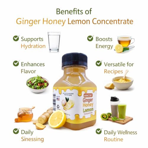 Jugo concentrado de Jengibre, Limón y Miel 8.5 Fl Oz miniatura 2