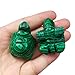 Afucats Synthetic Malachite Turtle Crystals and Healing Indoor Decorative Stones,1.5