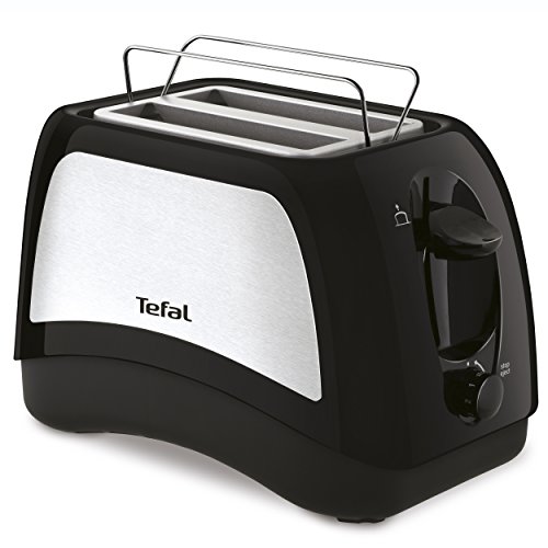 Tefal TT131D Delfini Plus Zweischlitztoaster, 7 Bräunungsstufen, Brötchenaufsatz, schwarz – Bild 3
