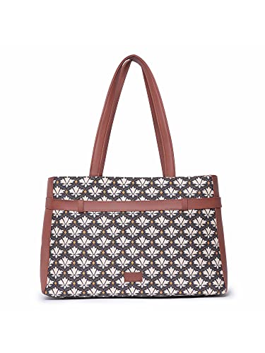 Image of ZOUK Urban Escape Bag | Stylish Vegan with Laptop Compartment, Trolley Sleeve & Anti-Theft Pocket |