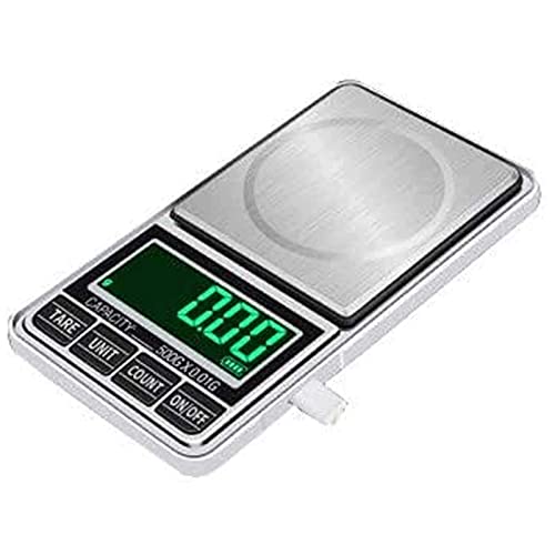 Báscula digital de bolsillo portátil precisión 0.01g 500g miniatura 1