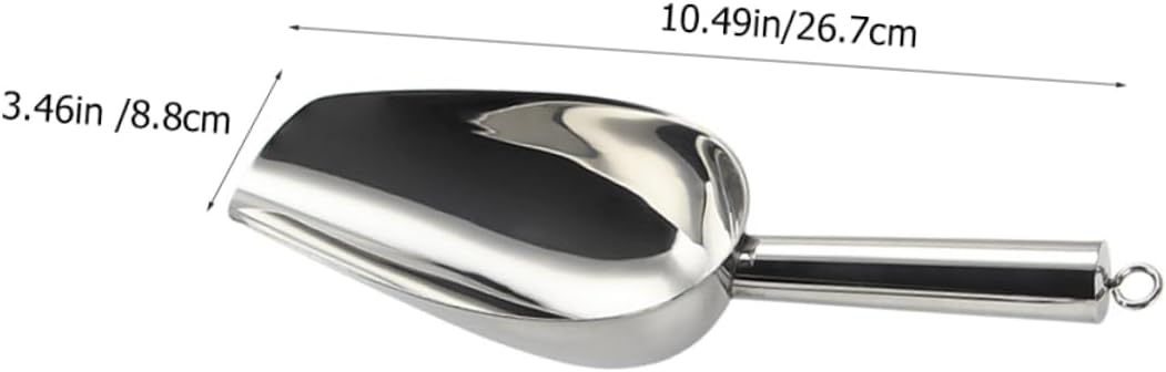 1 Set Stainless Steel Ice Cube Scoop Tongs Ice Shovel Clip for Easy Serving Polished Smooth Surface for Home Commercial Use Kitchen Accessory