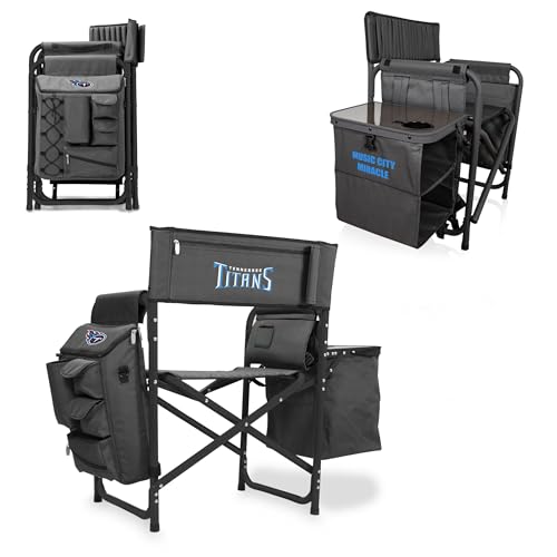 Image of Picnic TIME NFL Unisex-Adult NFL Fusion Camping Chair with Side Table and Soft Cooler, Beach Chair for Adults, Lawn Chair