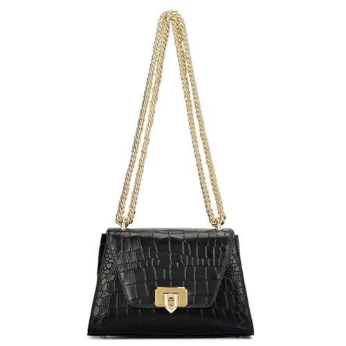 Image of Da Milano Leather Satchel Bag for Women (00964S-OL)
