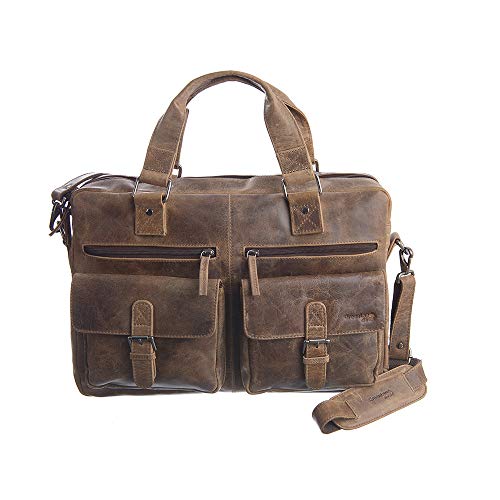Greenland Nature Montana Aktentasche Leder 43 cm Laptopfach