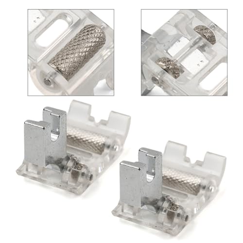 2 Piezas Pie Prensatelas con Rodillo para Máquina de Coser miniatura 6
