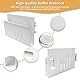 Desk Side Storage, Under Desk Storage, No Drill Steel Hanging Desk Organizer, Laptop Holder, Desk Storage Holder für Büro & Haus (Weiß)