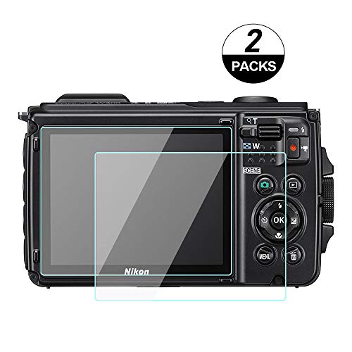 WH1916 Glass Screen Protector Foils Compatible for Nikon W300 W300S Waterproof Underwater Digital