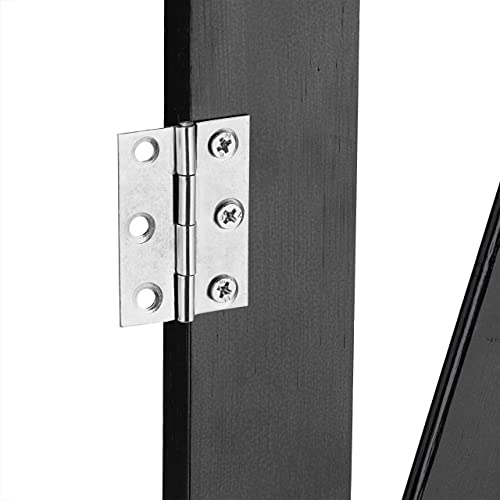 Relaxdays Hundeabsperrgitter, ausziehbar bis 108,5 cm, 47,5-60 cm hoch, Bambus, Hunde Schutzgitter Treppe & Tür, schwarz