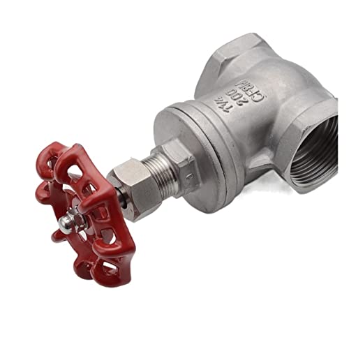 Válvula de compuerta DN32 de acero inoxidable con rosca hembra para tuberías de gas 3