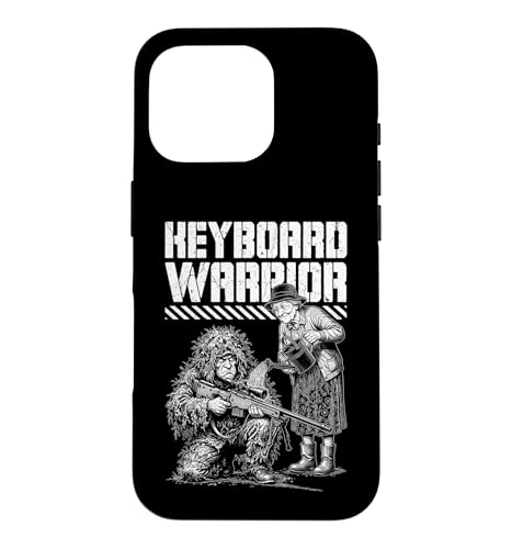 Keyboard Warrior Funny Ghillie Suit FPS �~���^���[ �Q�[�}�[ �X�}�z�P�[�X iPhone 16 Pro �p