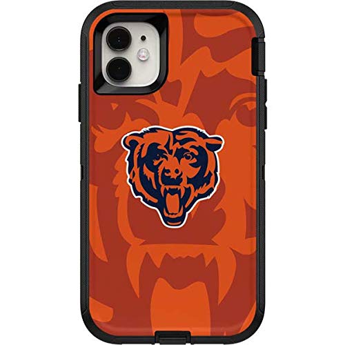 Skinit Decal Skin Compatible with OtterBox Defender iPhone 11 Case - Officially Licensed NFL Chicago Bears Double Vision Design