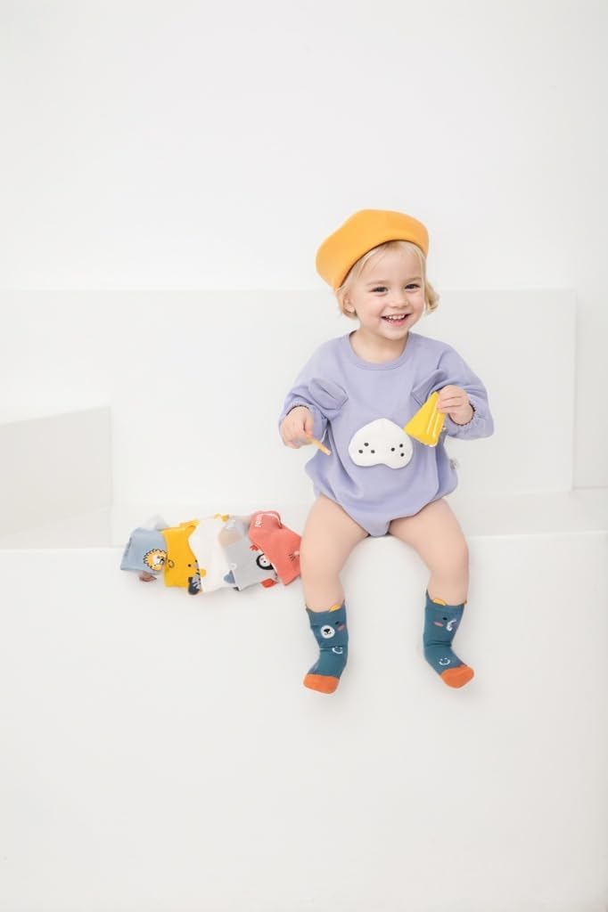 Baby Socks, 12 Pairs Toddler Ankle Socks Non Slip Cotton Grip for Newborn Boys Girls 0-48 months - Image 7