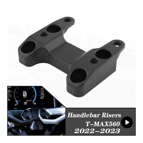 Solución postural: Elevador de manillar T-MAX 560 2022 abrazadera trasera negra 6