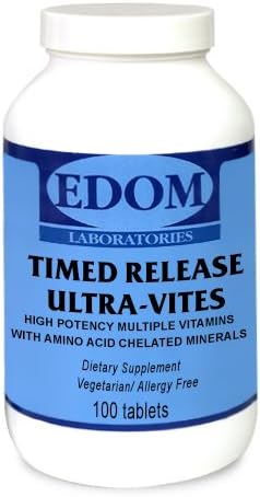 Timed Release Ultra Vites - Vegetarian - Allergy Free - Gluten Free - Multivitamin - 100 Tablets