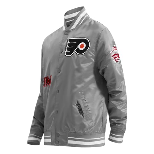 Image of Pro Standard Mens NHL Old English Satin Jacket