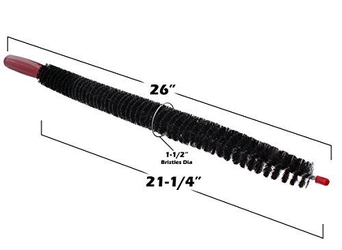 Vanitek 26-Inch Long Flexible Dryer Vent Cleaner & Refrigerator Condenser Coil Brush Auger Lint Remover - Image 3
