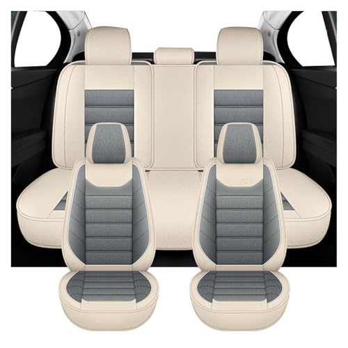 Housses de siège voiture universelles ensemble complet gris pour Octavia Rapid Yeti