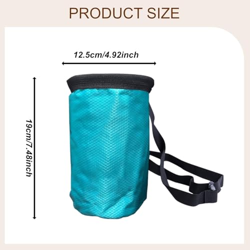 Bolsa de magnesio para escalada anti pérdidas con cierre de cordón 3