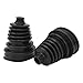 Universal CV Boot Kit - Constant Velocity Joint Boots for Drive Shaft, Flexible Durable Rubber Replacement CV Axle Boot Covers, Fits Most Cars & Trucks (Black)