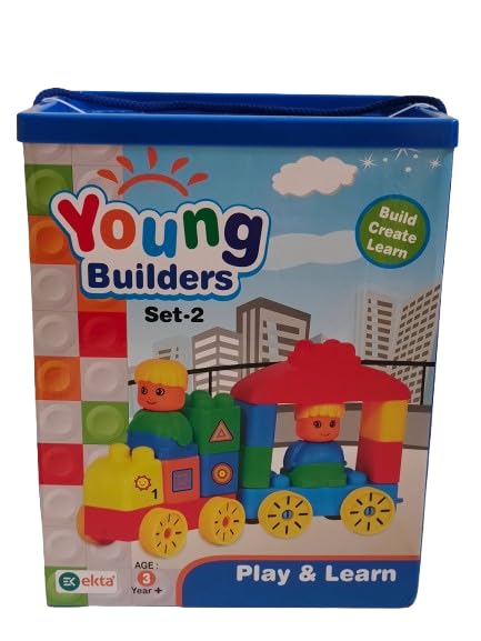 EKTA Smart Builders 75-Piece Pipe Building Block Set - Educational STEM Toys for Kids 3+ Years Old-image-8