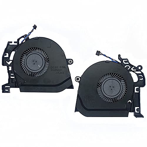 Landalanya Replacement New Laptop CPU and GPU Cooling Fan for HP Studio ZBook 15 G5 ZBook 15 G6 Series L30894-001 L30895-001 L28713-001 L28712-001 NS85C01-17J04 NS85C01-17J03 DC5V 0.5A Fan by LANDALANYA - Used condition - Image 2