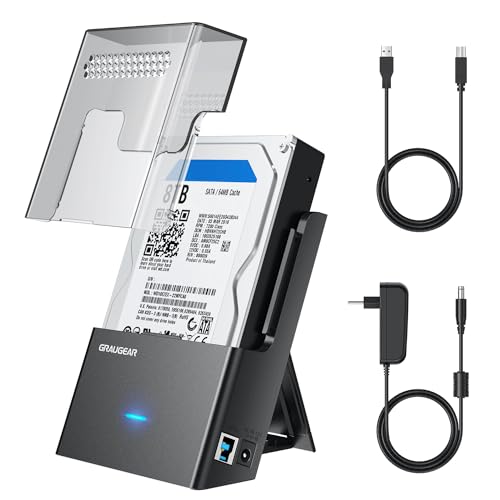 Caja externa para discos HDD/SSD de 3.5/2.5 pulg USB 3.2 miniatura 1