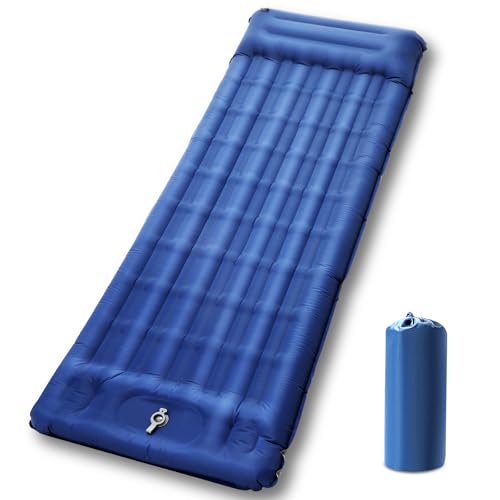 Colchonetas Para Dormir Autoinflables Colchón Autoinflable De Camping Con Aislamiento - Incluye Bomba De Pies, Funda Y Almohada, Modelo BMT10 Saco Dormir Camping Bestif