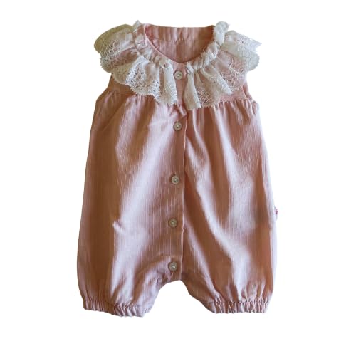 GenericBaby Girls Vintage Romper Infant Sleeveless One-Piece Jumpsuit 3-12 Months
