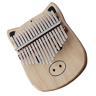BIENKA 1 pc 17 Touches Pouce Piano Kalimba Portable en Bois Doigt Pouce Piano for Débutants Dessin Animé Doigt Piano… - Les Beatles, Paul McCartney, John Lennon, RIngo Starr, George Harrison