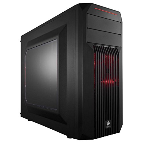 Corsair CC-9011051-WWCORSAIR Carbide SPEC-02 Mid-Tower Gaming Case, Red LED Fan