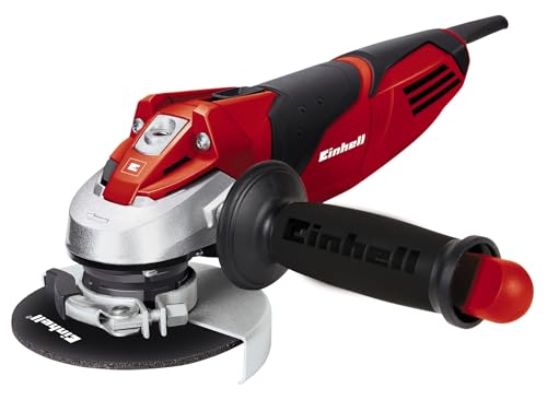 einhell 4430850 Te-AG 115 Smerigliatrice Angolare, 720 W, Nero, Rosso, Argento