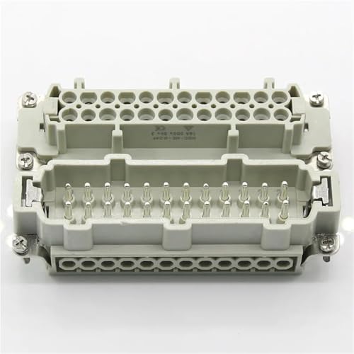 Conector Rectangular 24 male core 16A 500V 1 pieza miniatura 5