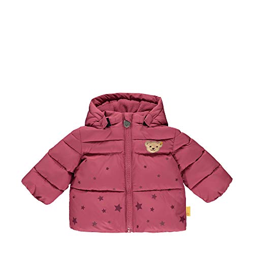 Preisvergleich Produktbild Steiff Baby-Mädchen mit süßer Teddybärapplikation Jacke, Malaga, 080