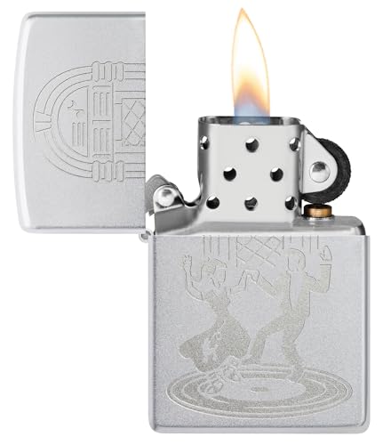 Encendedor Zippo Vintage Dance Satin Chrome miniatura 3