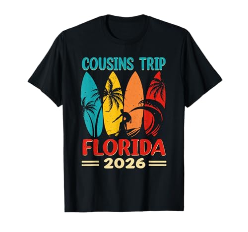 Cousins Trip Florida 2026 Matching Family Vacay T-Shirt