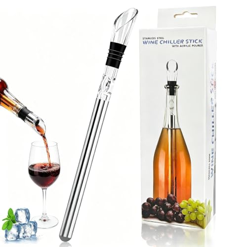 ZIJANG Tige Refroidissante Vin Acier Inoxydable avec Bec Verseur