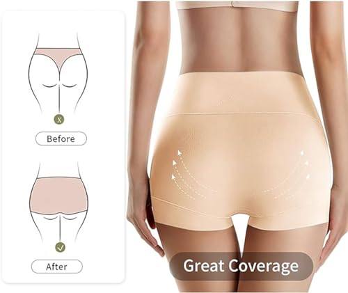 Image of Ultimate Comfort cotton underwear for women,high waisted, Full Coverage, panties for women 4 Pack