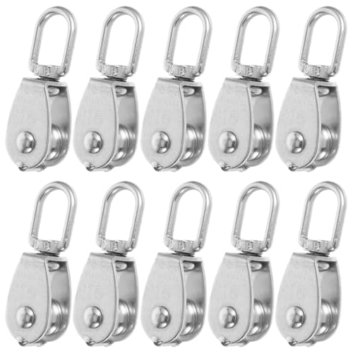 Levage industriel et atelier poulies en acier inoxydable lot de 10 pour cordages